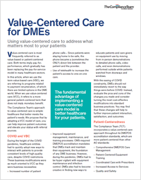 Value Centered Care for DMEs