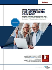 DME Certification for Non-Medicare Providers