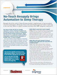 No-Touch Resupply Brings Automation to Sleep Therapy