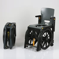 WheelAble Folding Commode Chair