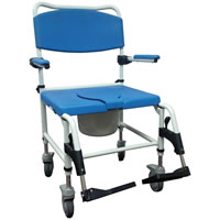 Bariatric Aluminum Rehab Shower and Commode Chair