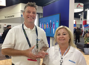 Jeff Murray and Kim Snyder with HME Business New Product Award
