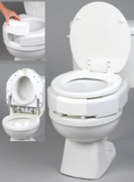 Maddak Secure Bolt Hinged Elevated Toilet Seat